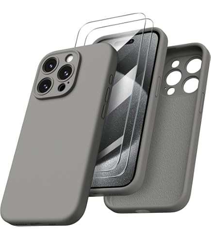 Amazon.com: ORNARTO Compatible with iPhone 15 Pro Max Case with 2